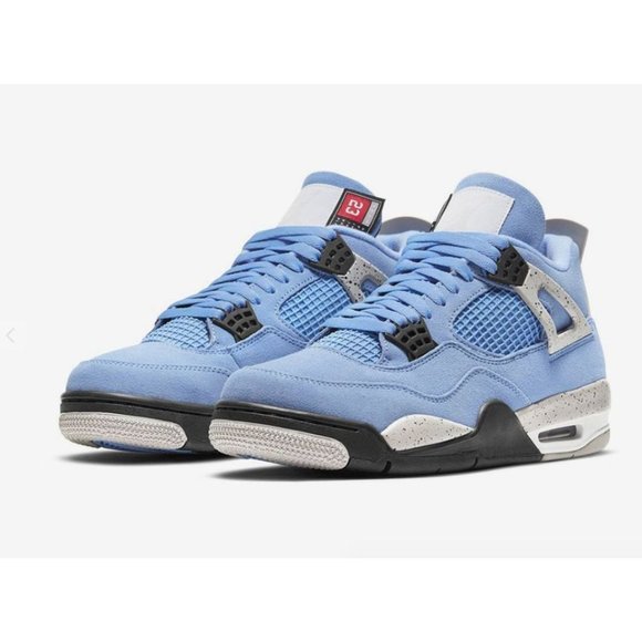 SOLD - Nike Air Jordan 4 Retro (GS) University Blue - Picture 1 of 9
